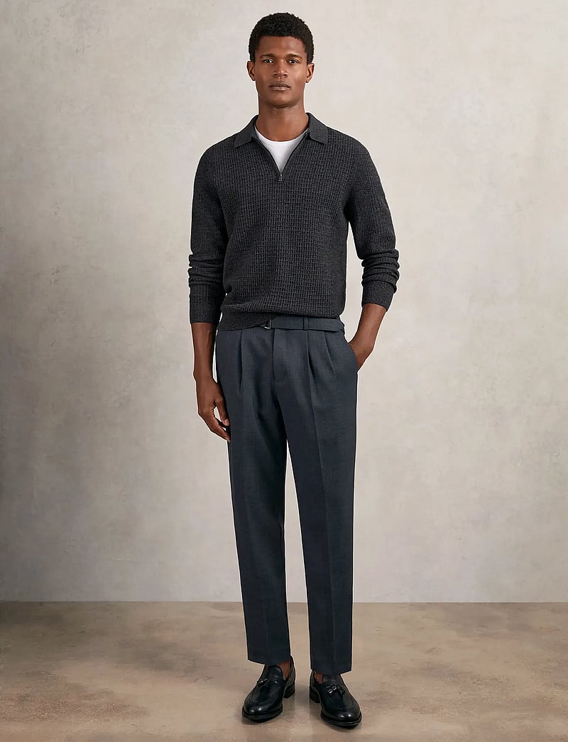 Reiss - HAMILTON - stickade pikéer - charcoal grey - 3