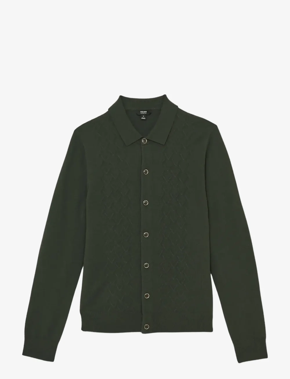 Reiss - GIDEON - polostrik - forest green - 1
