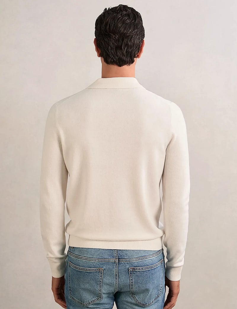 Reiss - GIDEON - gestrickte polohemden - off white - 2