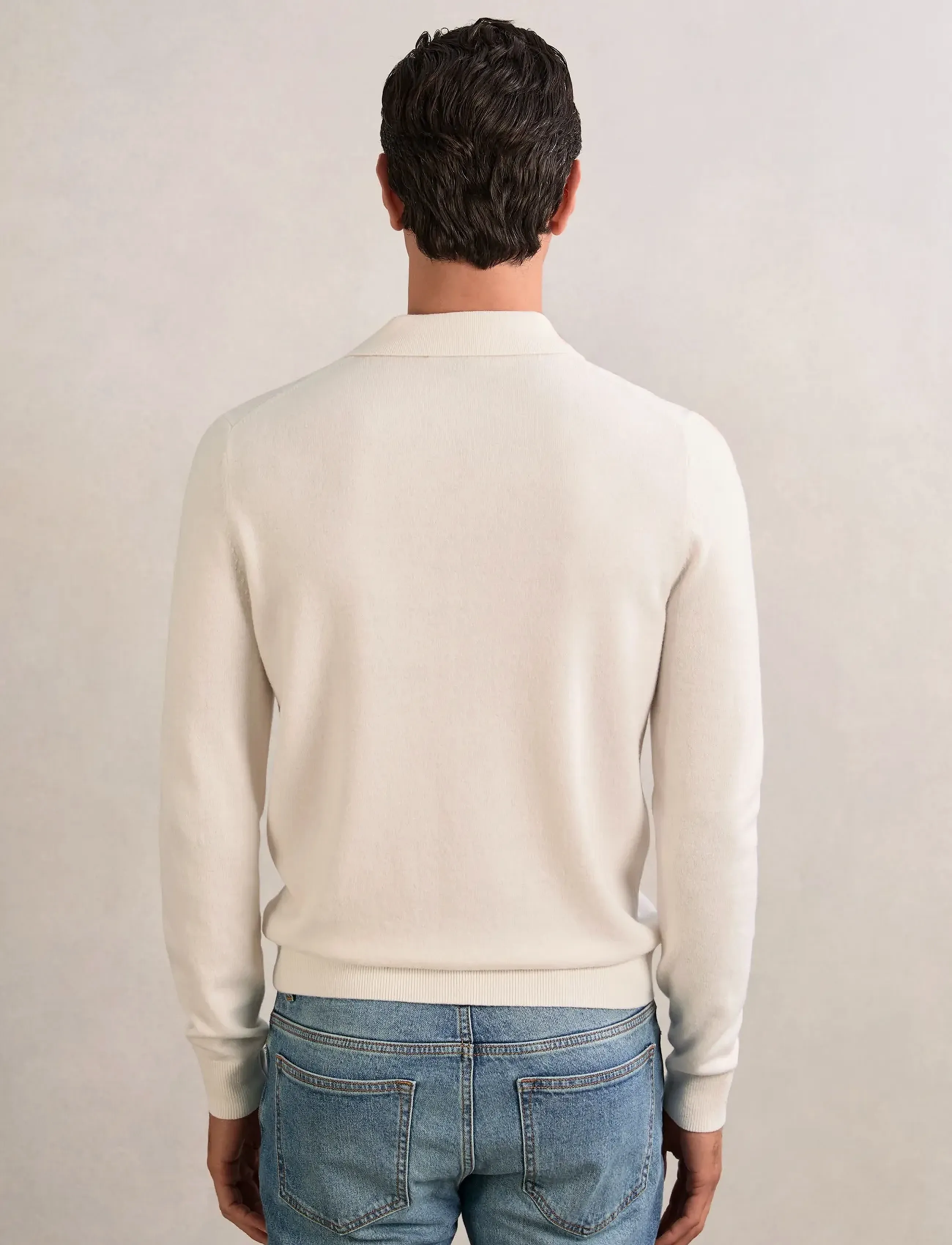 Reiss - GIDEON - kootud polosärgid - off white - 2