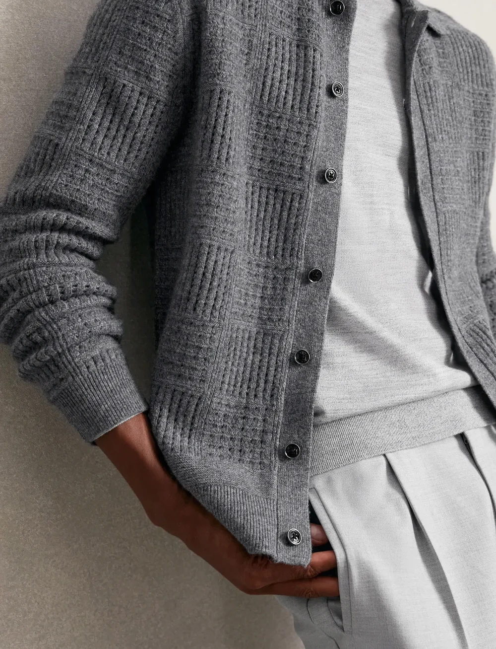 Reiss - LISBON - kardiganid - mid grey - 3
