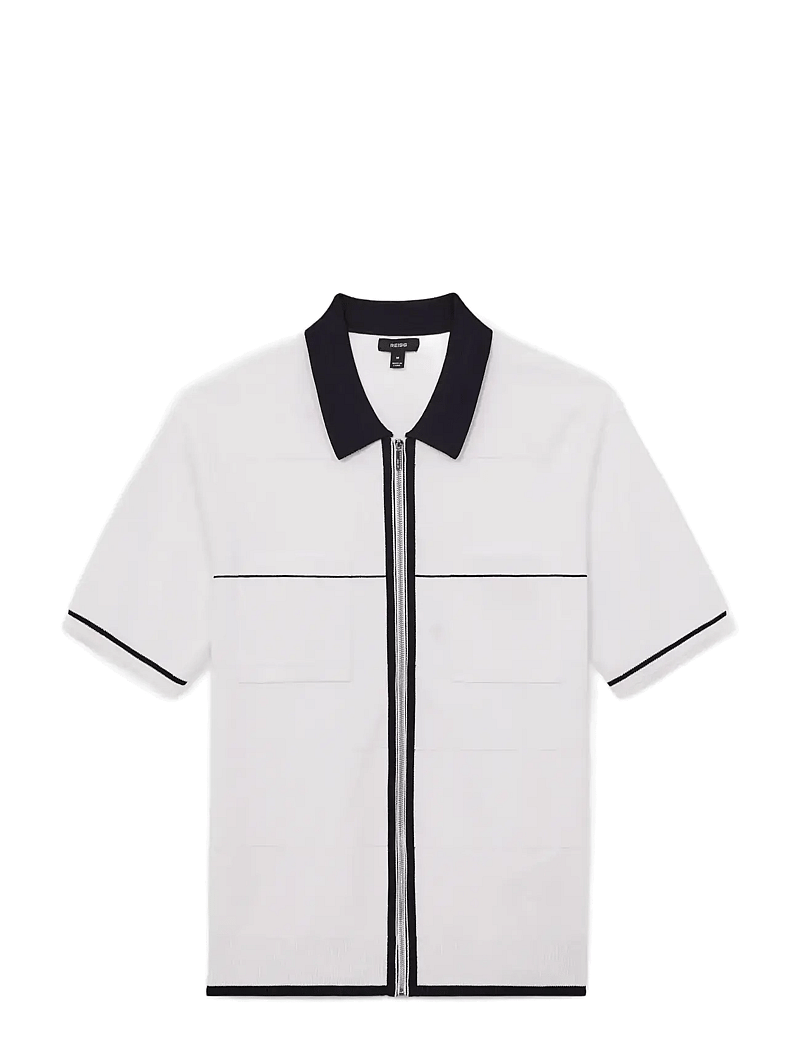 Reiss - BAXTER - polos en tricot - white/navy/blue - 1