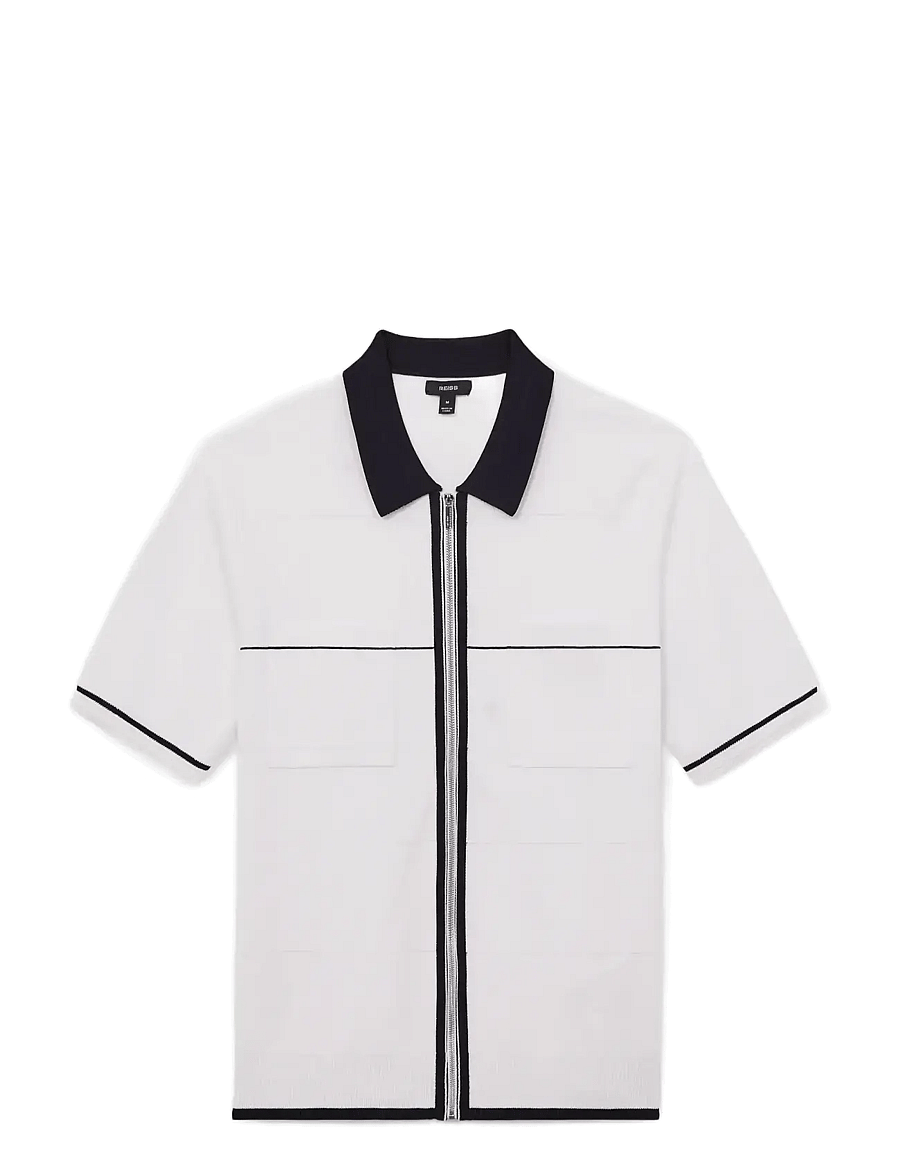 Reiss - BAXTER - polos en tricot - white/navy/blue - 1