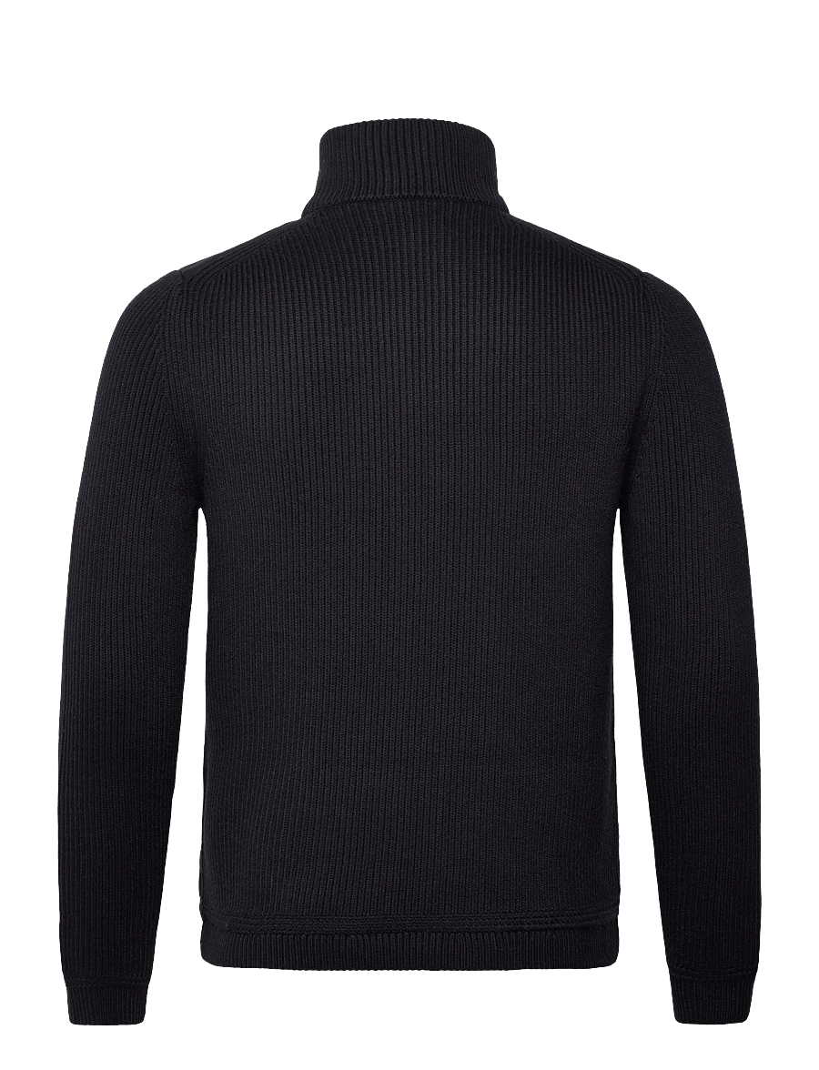 Reiss - TOWNSEND - pullover mit durchgehendem reißverschluss - navy - 1