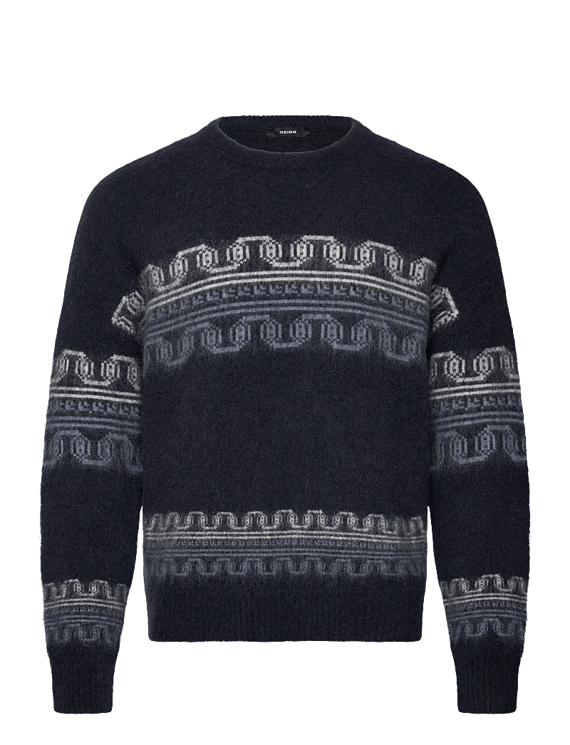 Reiss - LENNOX - Ümmarguse kaelusega kudumid - navy - 0