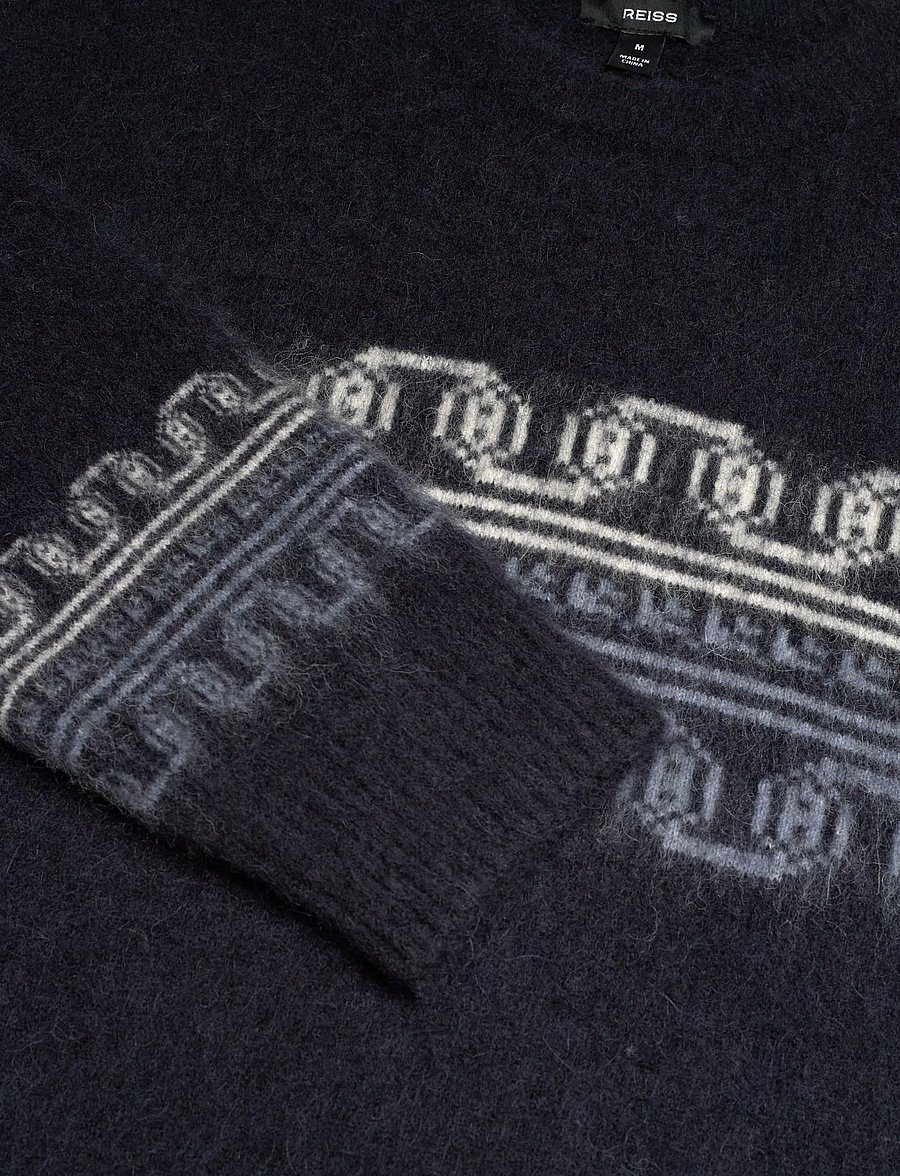 Reiss - LENNOX - rund hals - navy - 2