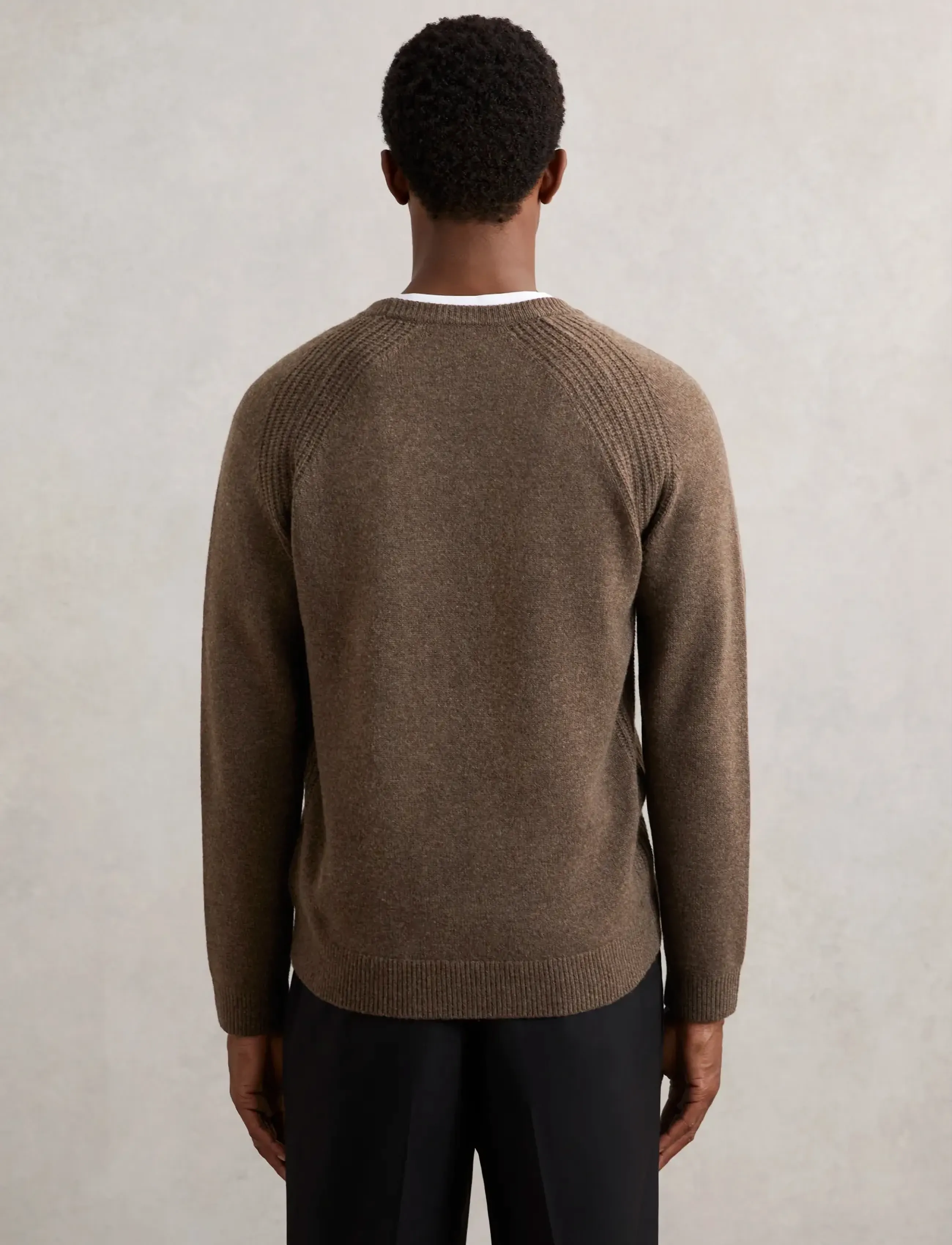 Reiss - FOULTON - gebreide truien - pecan brown - 3