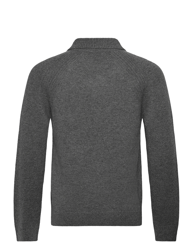 Reiss - BANBURY - gestrickte polohemden - mid grey melange - 2