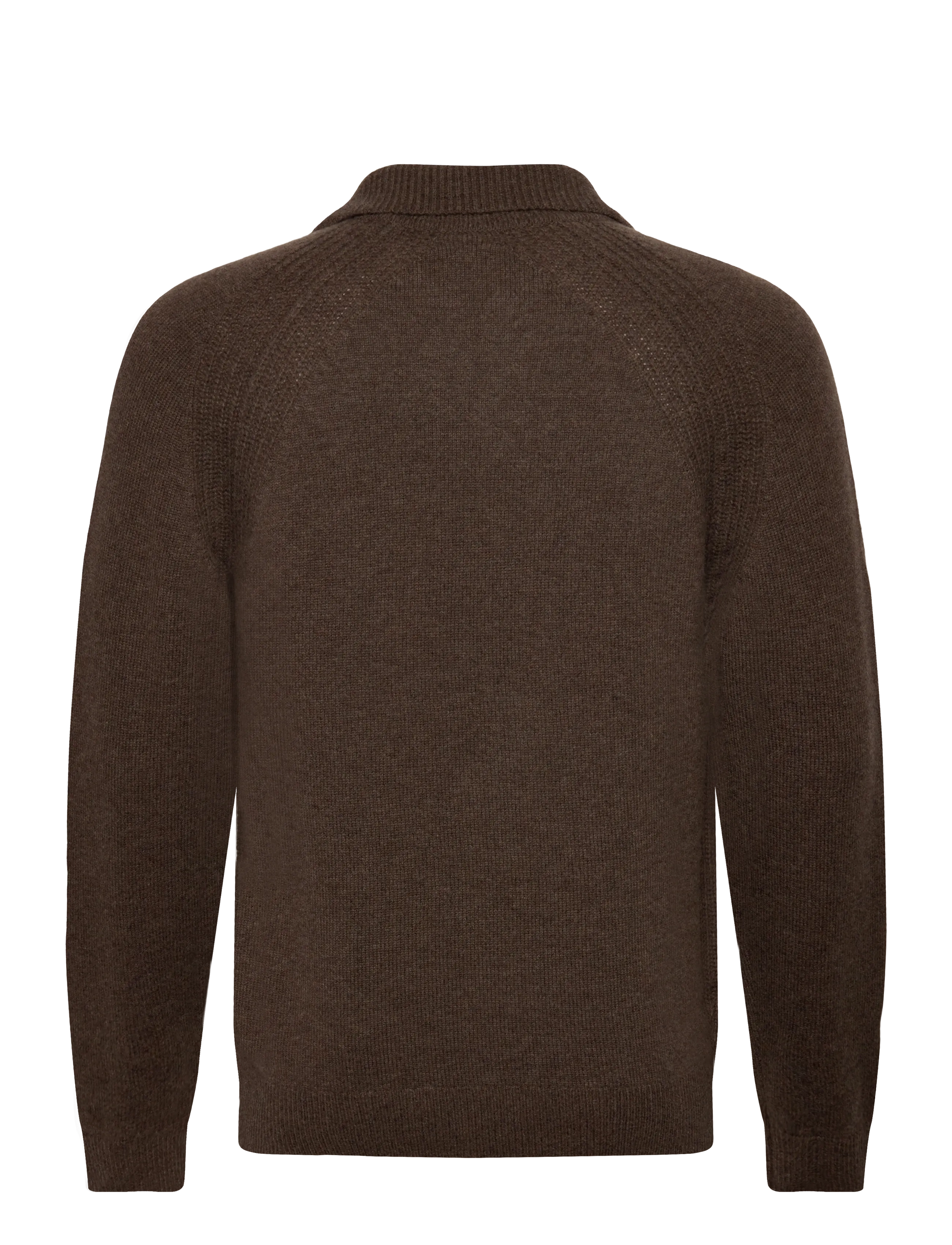 Reiss - BANBURY - long-sleeved knitted polos - pecan brown - 2