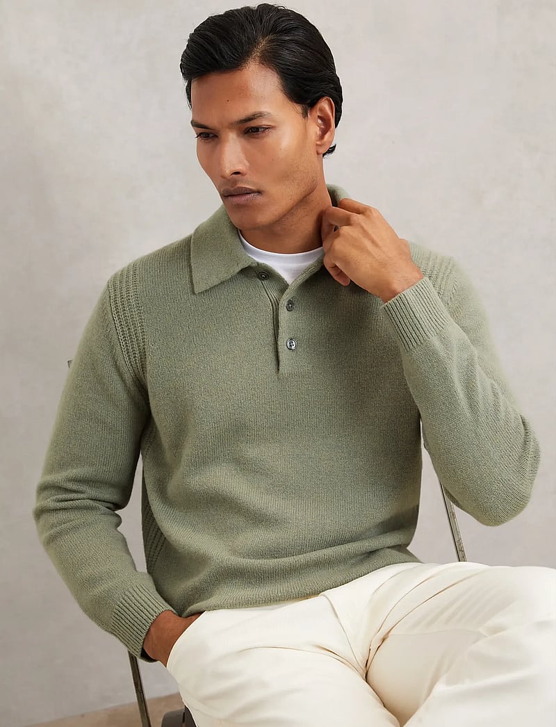 Reiss - DEANSGATE - kootud polosärgid - sage green - 0