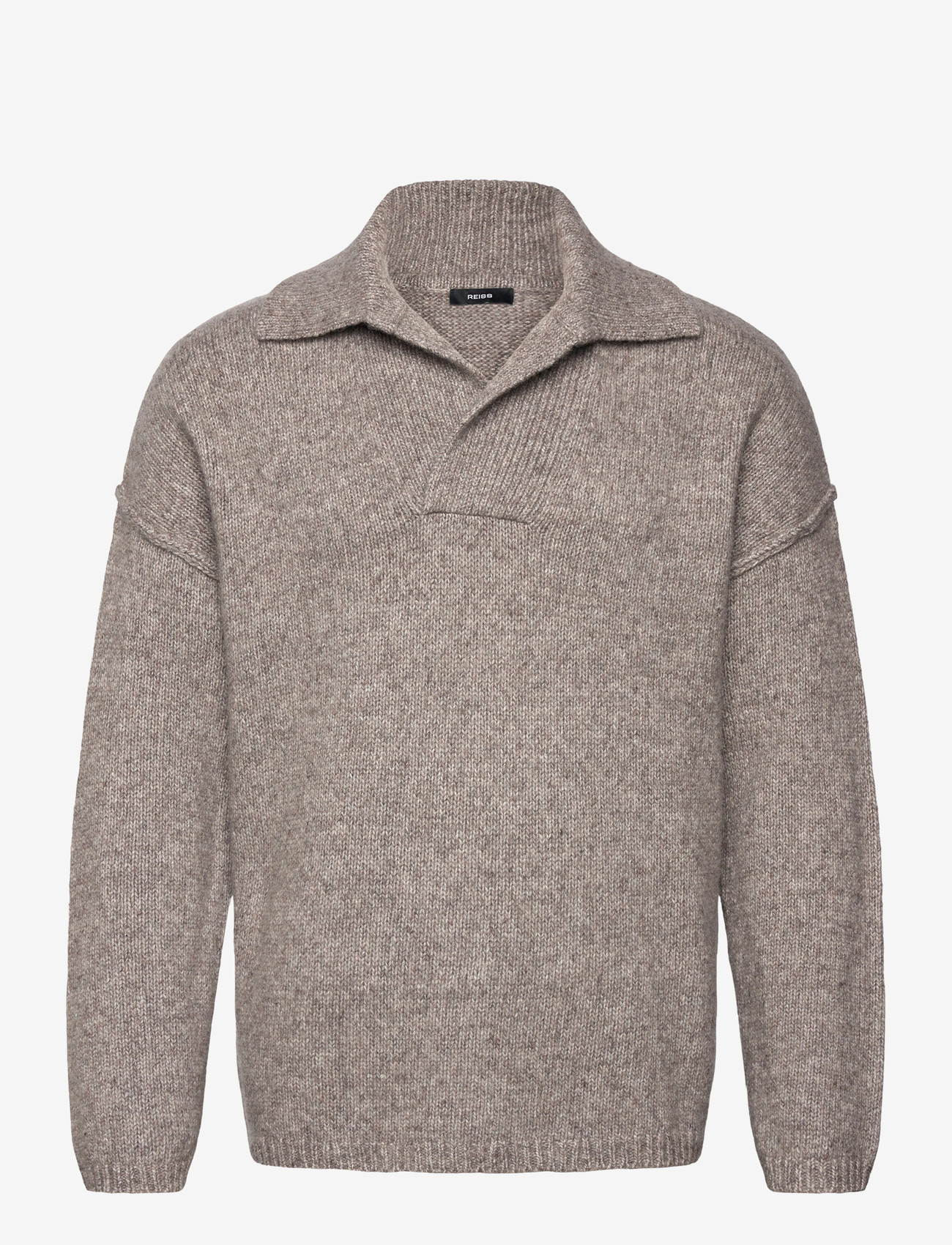 Reiss - VATALI - v-ringat - taupe brown melange - 0