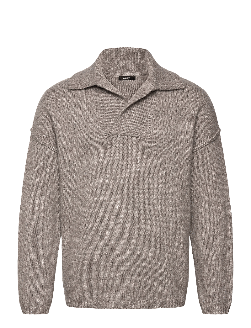 Reiss - VATALI - v-ringat - taupe brown melange - 0