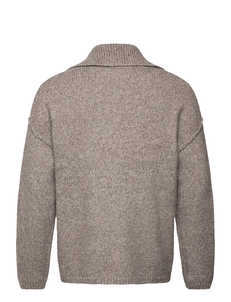 Reiss - VATALI - v-ringat - taupe brown melange - 1