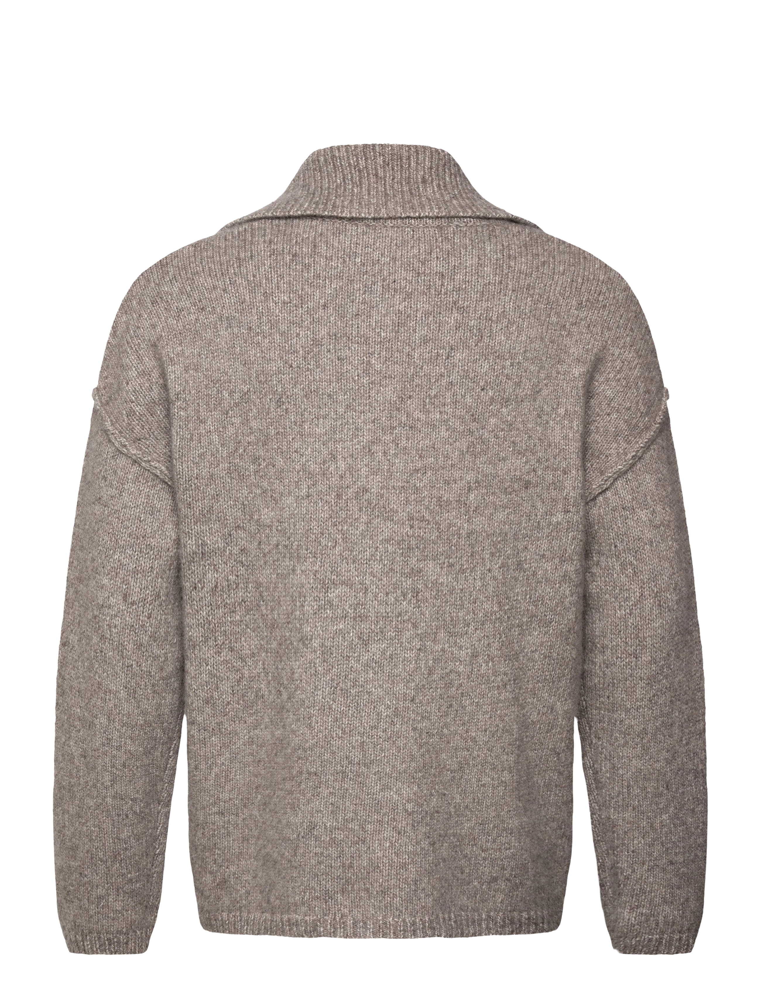 Reiss - VATALI - strickmode - taupe brown melange - 1