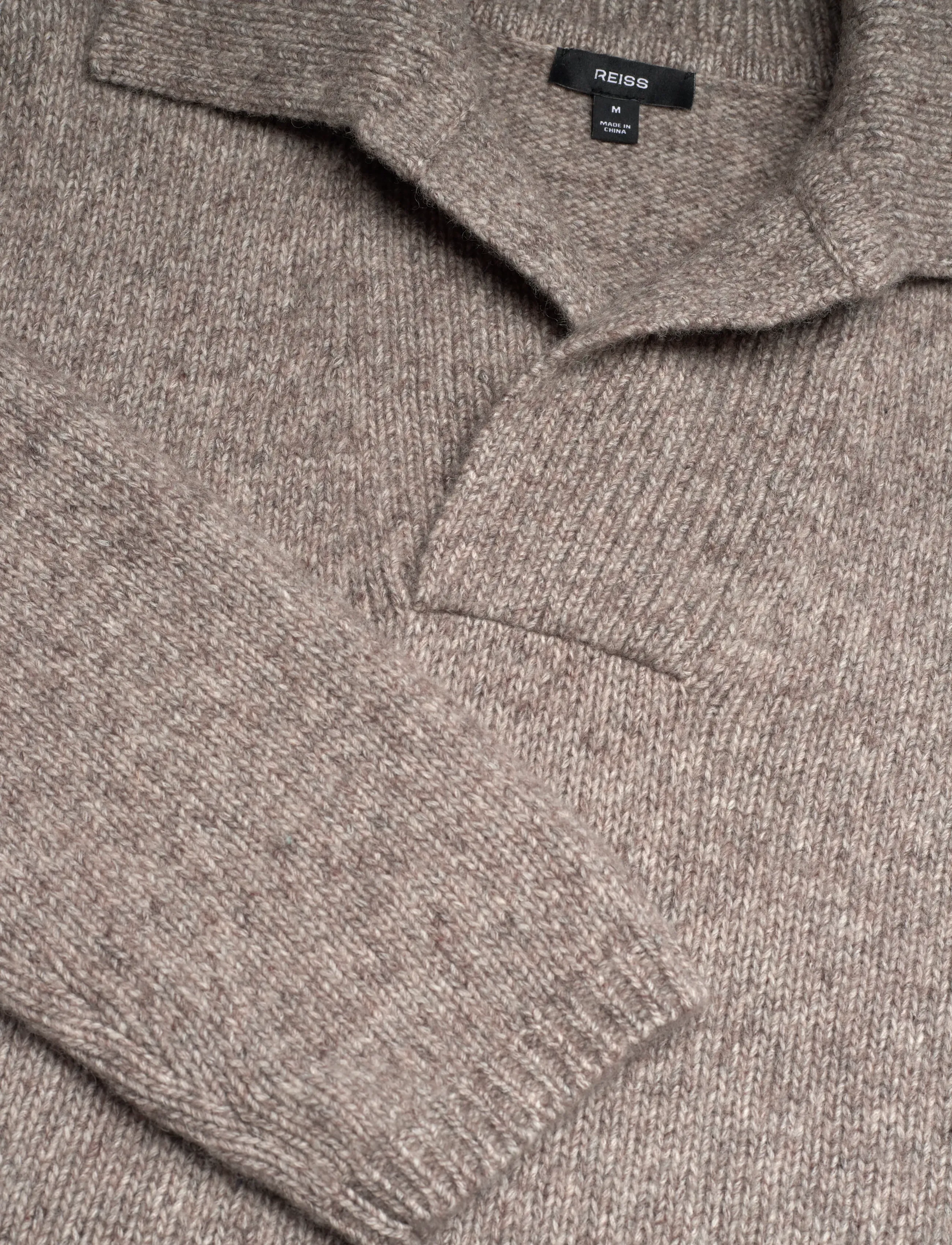 Reiss - VATALI - strickmode - taupe brown melange - 2