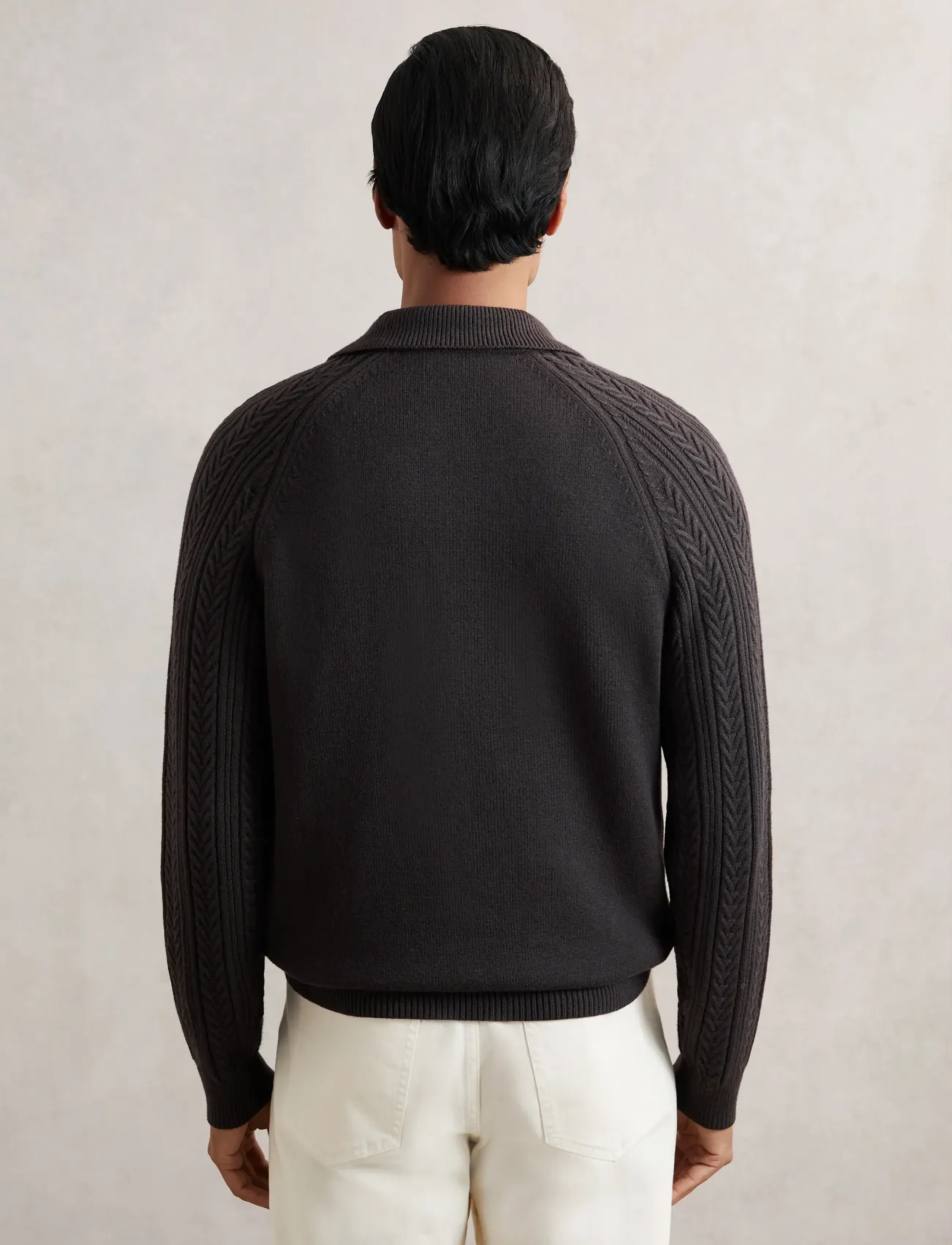 Reiss - EVESHAM - gestrickte polohemden - chocolate brown - 2