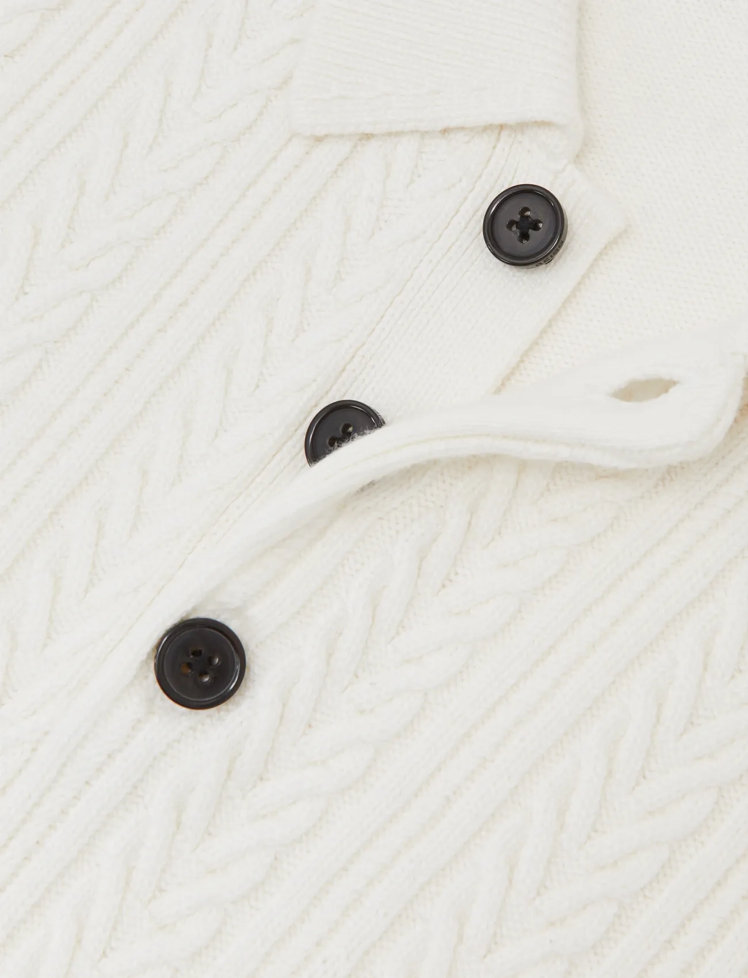 Reiss - EVESHAM - gestrickte polohemden - winter white - 3