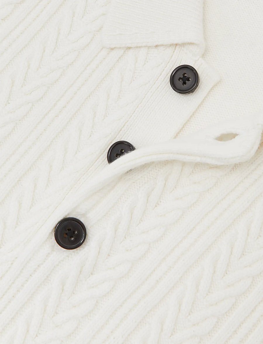 Reiss - EVESHAM - långärmade stickade pikétröjor - winter white - 3