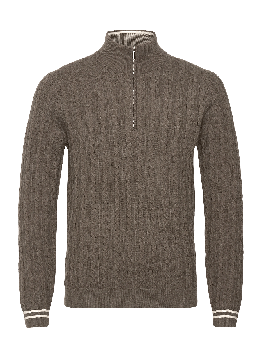 Reiss - TUSCANO - džemperiai su pusiniu užtrauktuku - khaki green - 1