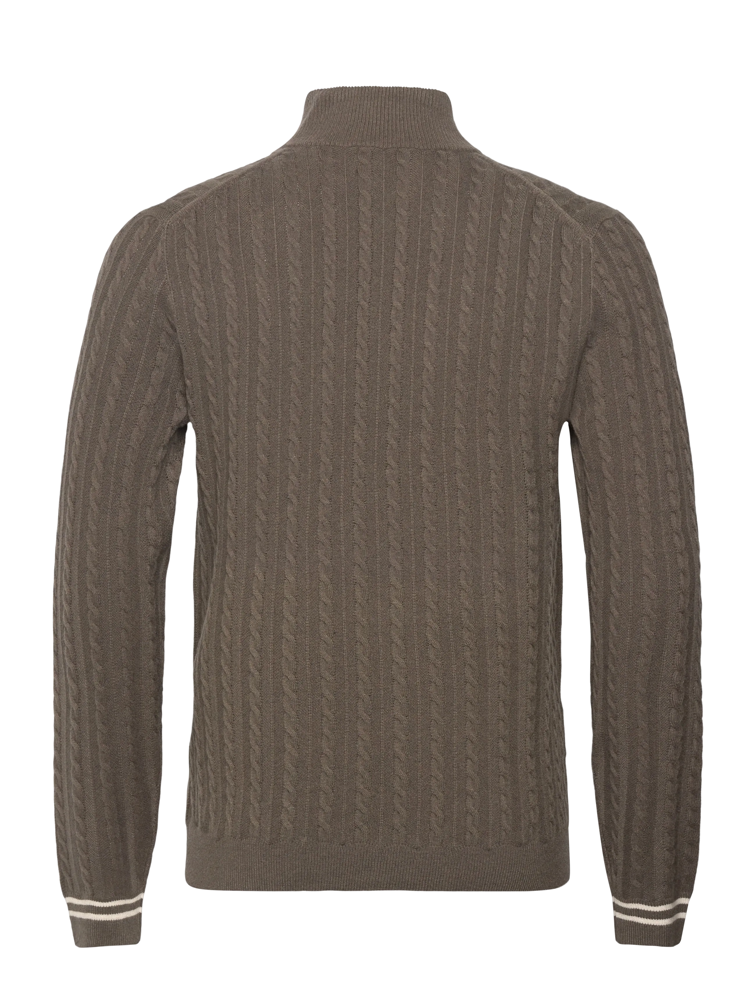 Reiss - TUSCANO - pullover mit halbem reißverschluss - khaki green - 2