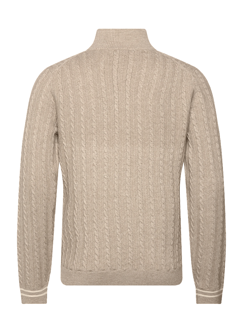 Reiss - TUSCANO - tõmblukk-kaelusega dressipluusid - oatmeal brown - 2