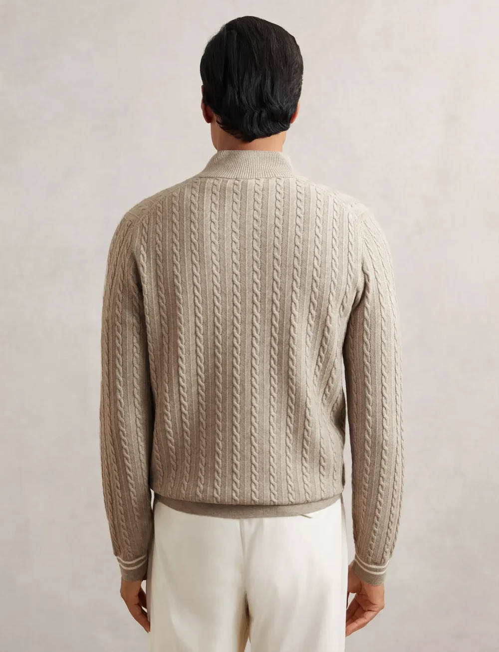 Reiss - TUSCANO - half zip - oatmeal brown - 2