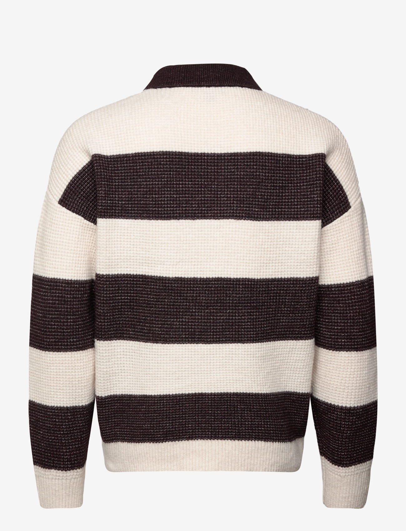 Reiss - HORICE - stickade pikéer - chocolate brown/off white - 1