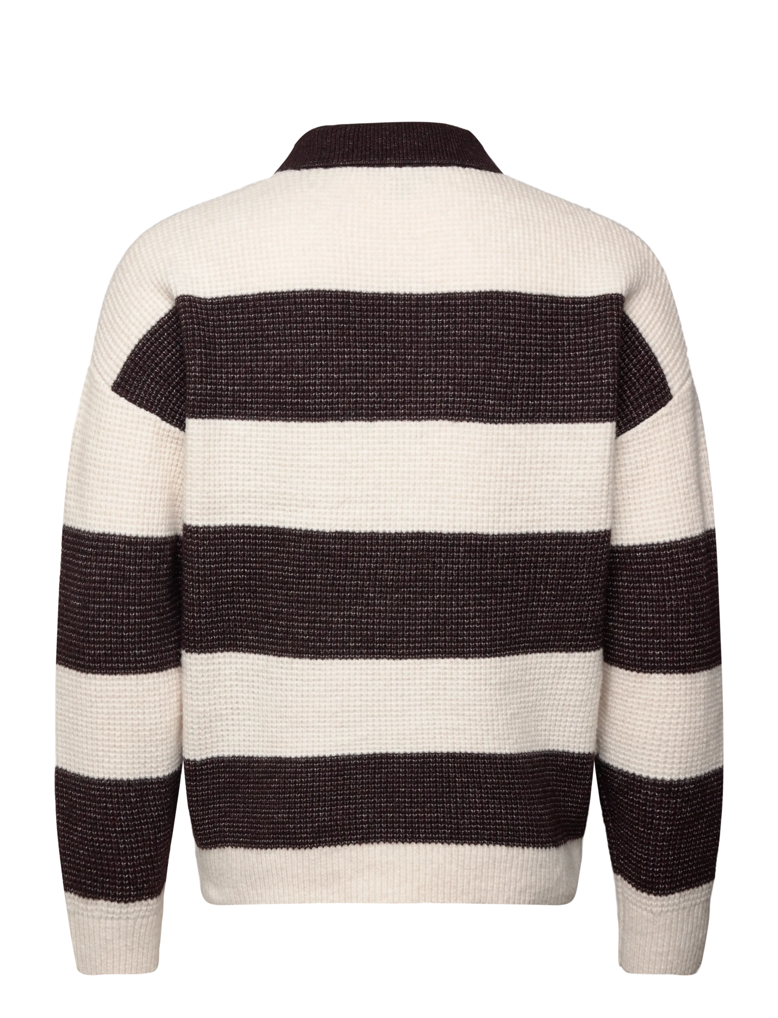 Reiss - HORICE - kootud polosärgid - chocolate brown/off white - 1