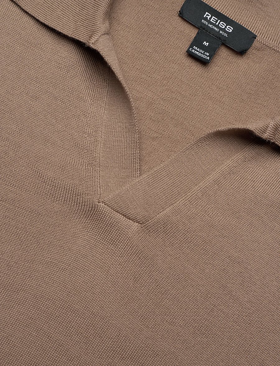 Reiss - DUCHIE - stickade pikéer - camel brown - 5