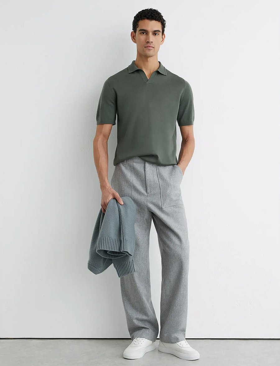 Reiss - DUCHIE - kootud polosärgid - kale green - 3