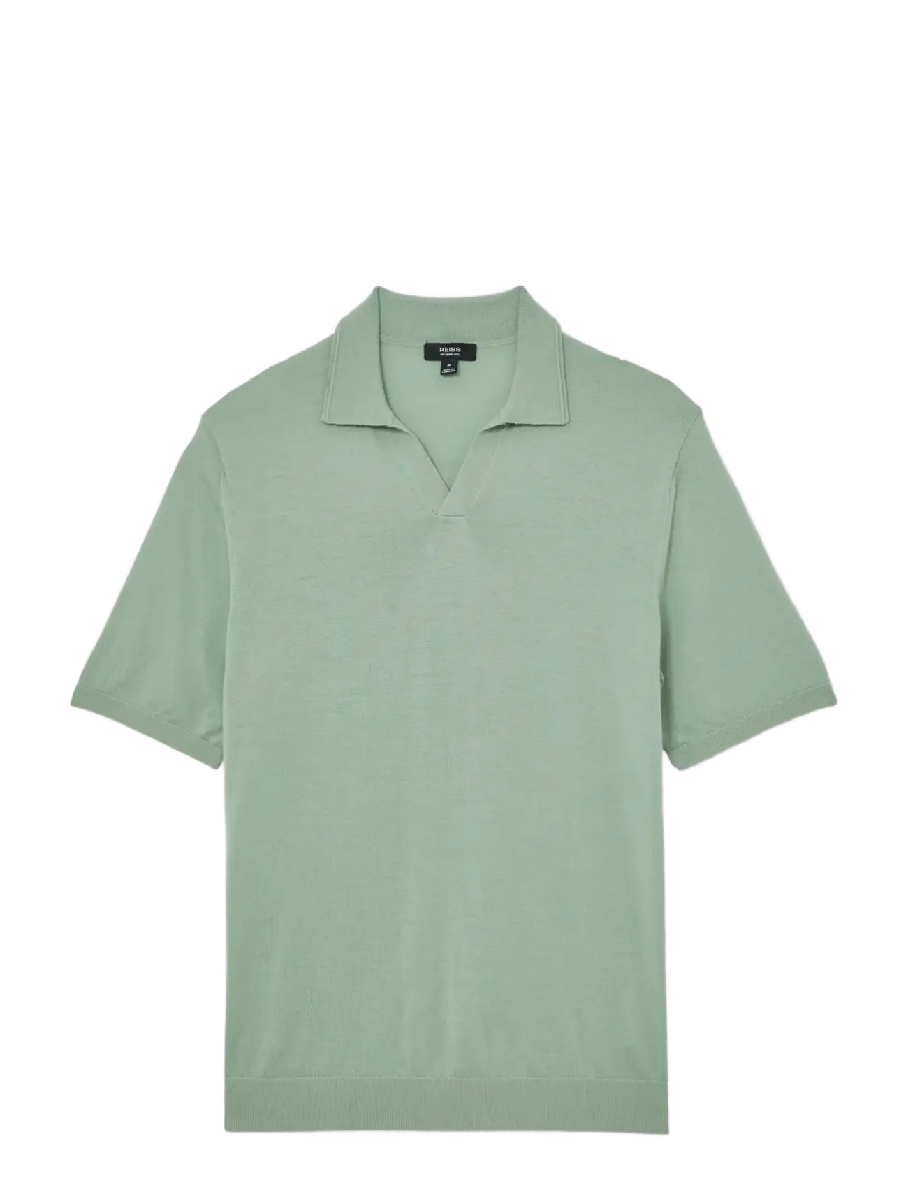Reiss DUCHIE - Kurzärmelige gestrickte Polohemden - LIGHT SAGE GREEN / green