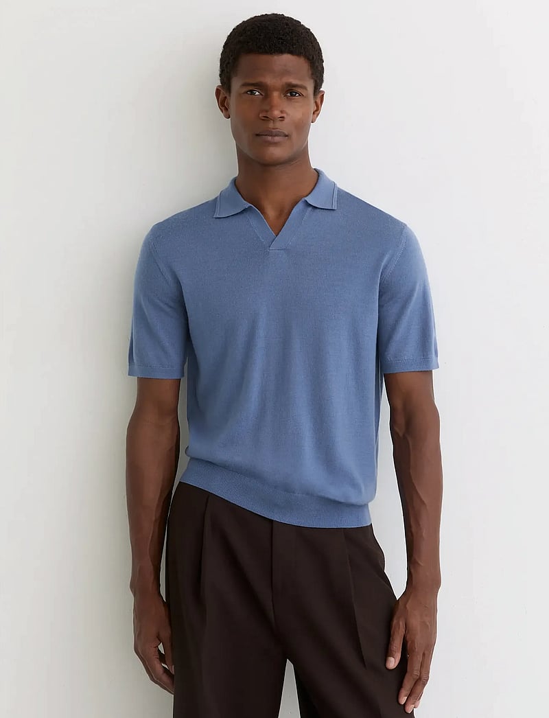 Reiss - DUCHIE - gestrickte polohemden - nordic blue - 0