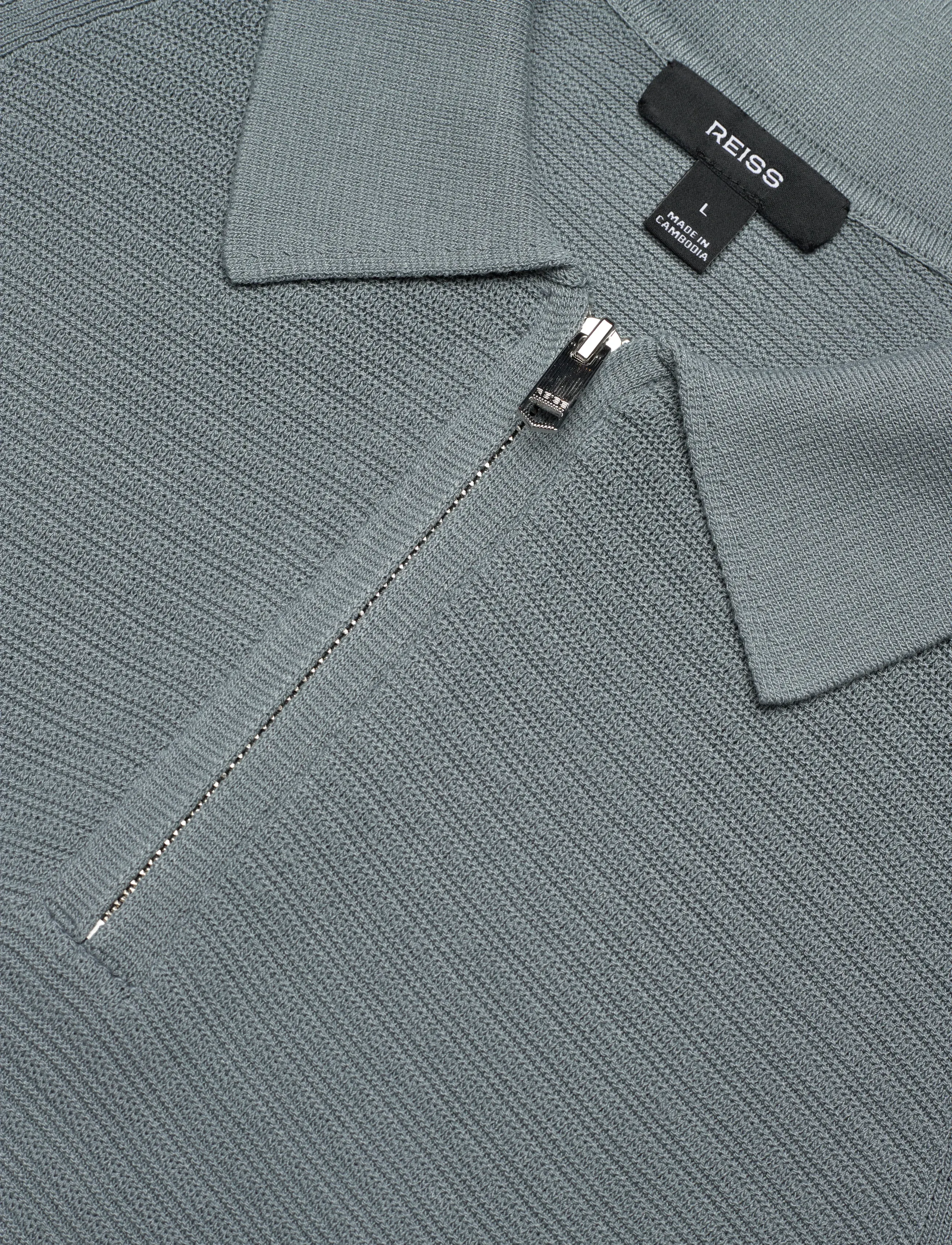 Reiss - ESTATE - polos à manches courtes - sage - 5