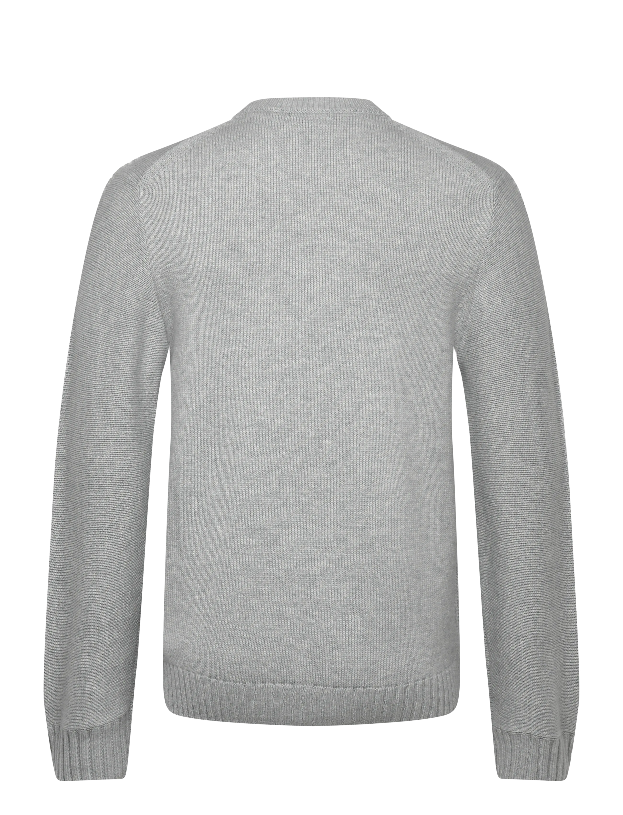 Reiss - BEECH - knitted round necks - soft grey - 2
