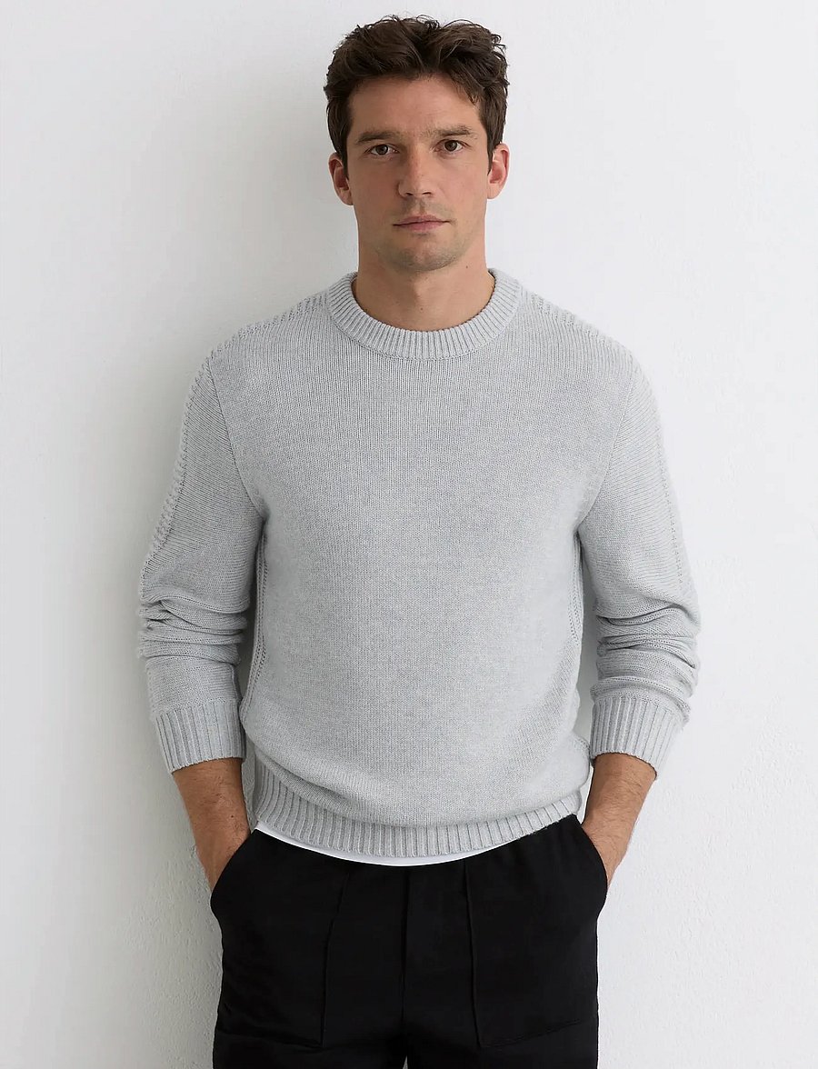 Reiss - BEECH - rundhals - soft grey - 0