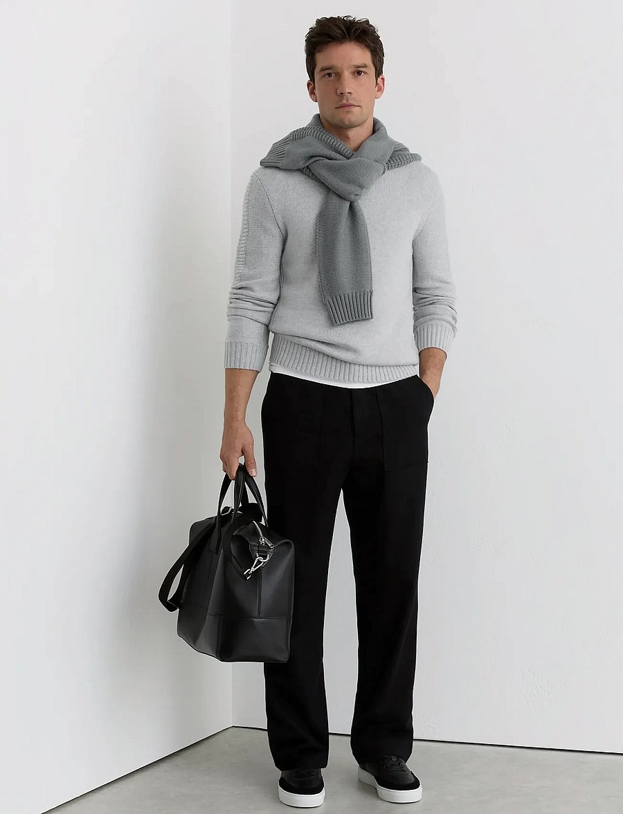 Reiss - BEECH - rundhals - soft grey - 4