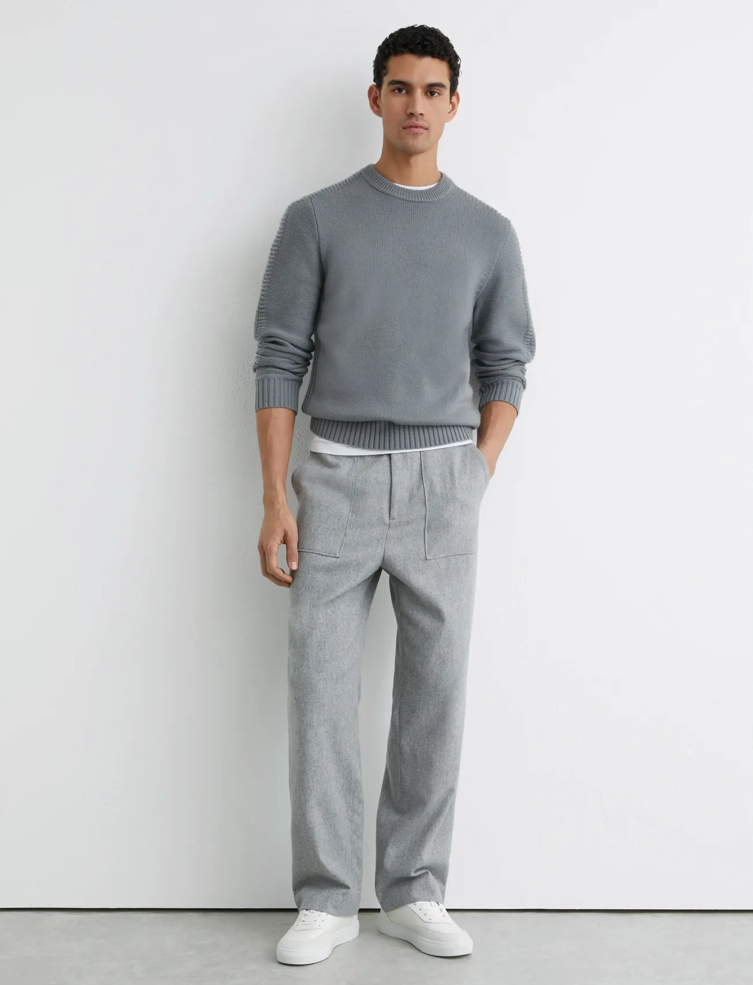 Reiss - BEECH - basic-strickmode - soft sage green - 4
