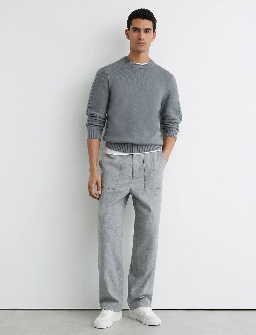 Reiss - BEECH - rund hals - soft sage green - 4