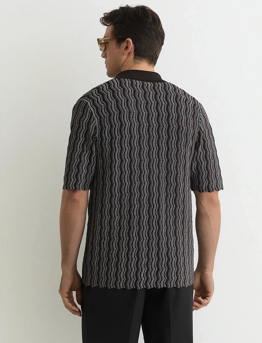 Reiss - DRAKE - langärmlige strick-polohemden - brown - 2