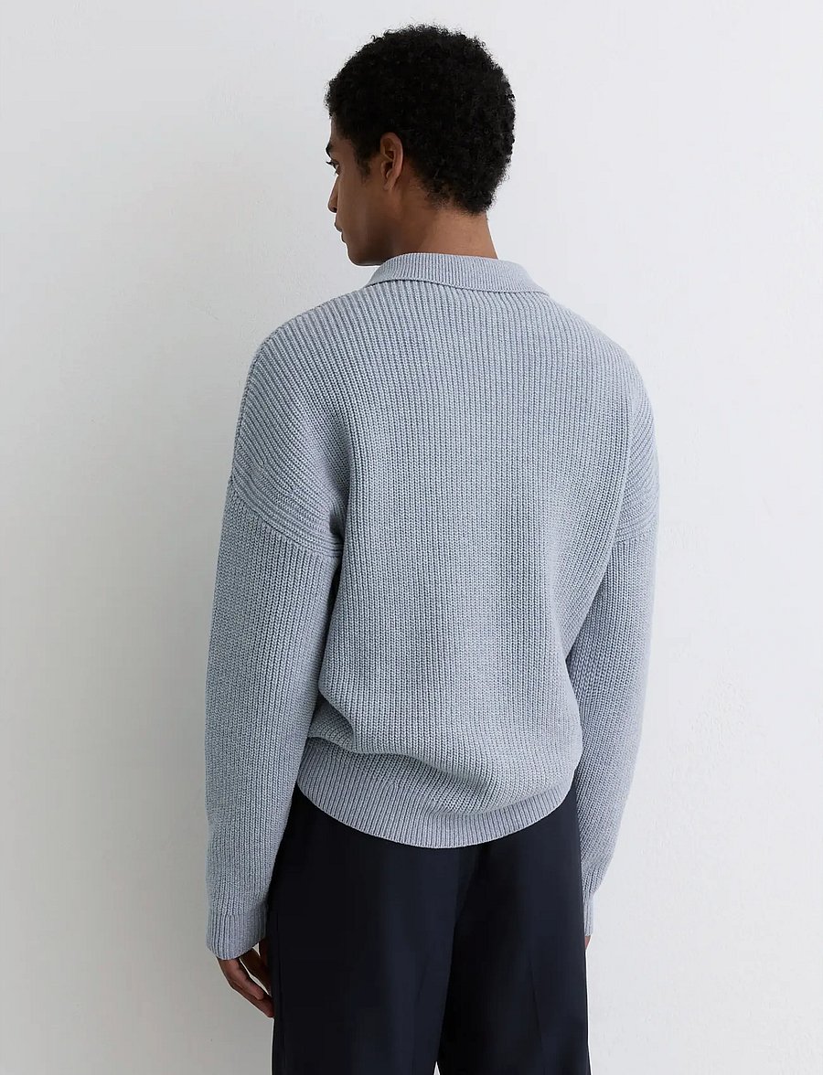 Reiss - PROP - half zip-tröjor - soft blue melange - 2
