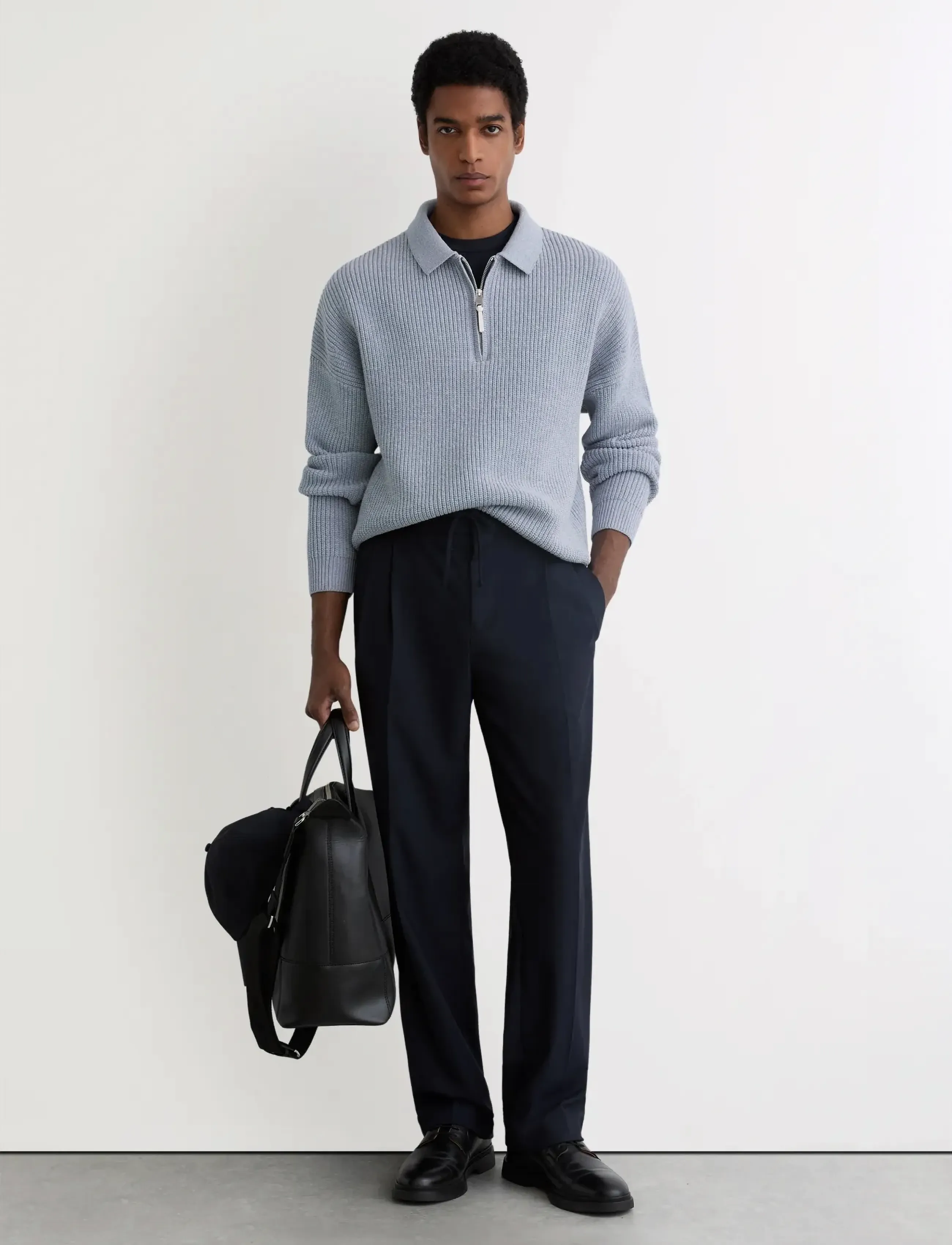 Reiss - PROP - mænd - soft blue melange - 3