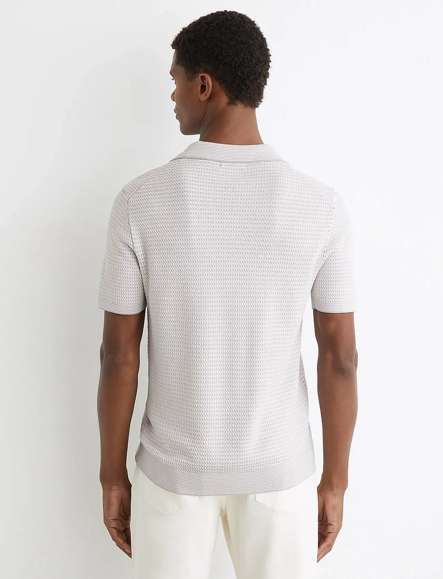 Reiss - REDBURY - dzianinowe bluzki polo - soft grey - 2