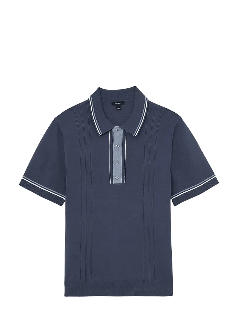 Reiss - ROTHWELL - gestrickte polohemden - navy - 1