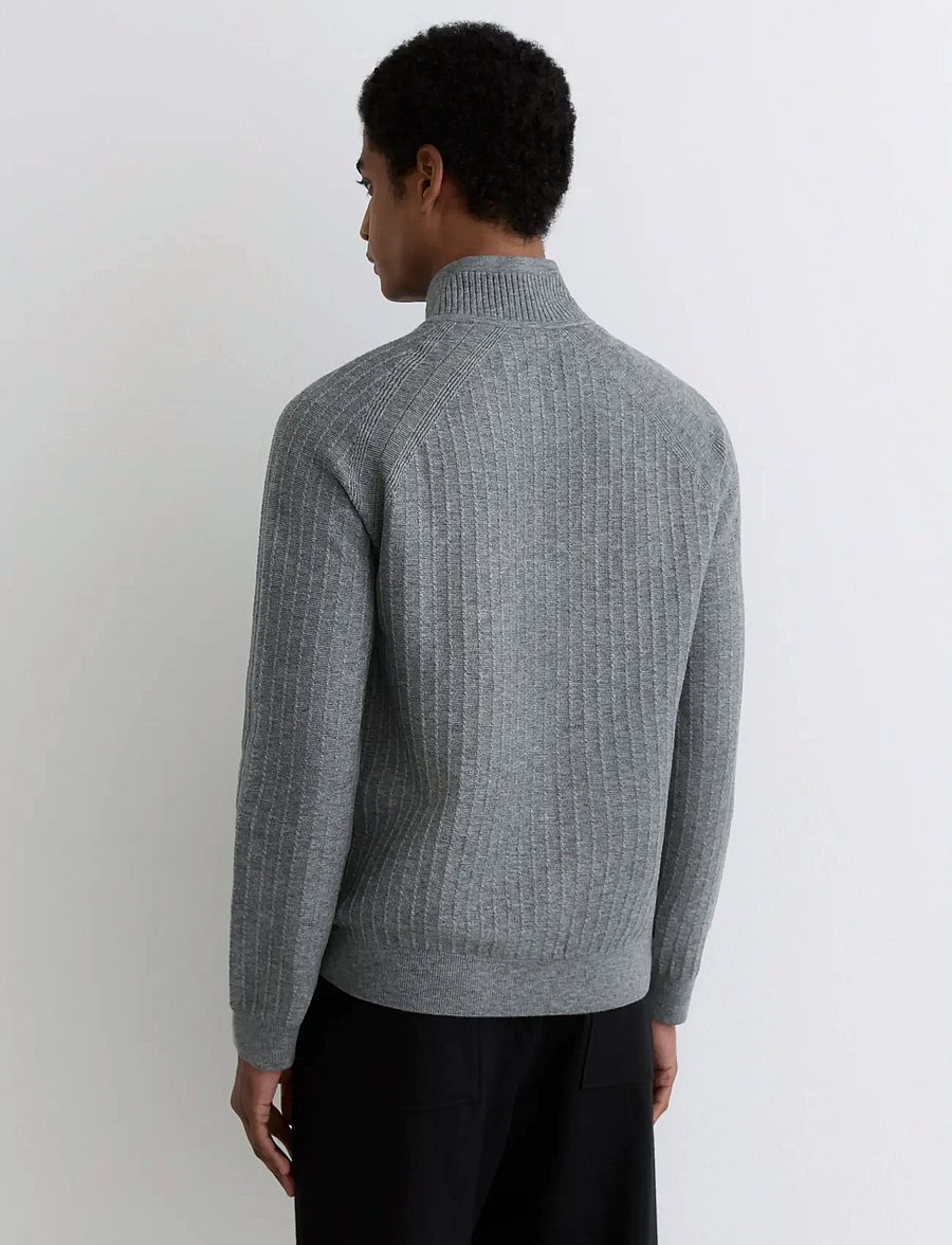 Reiss - ALDERSHOT - half zip - grey melange - 2