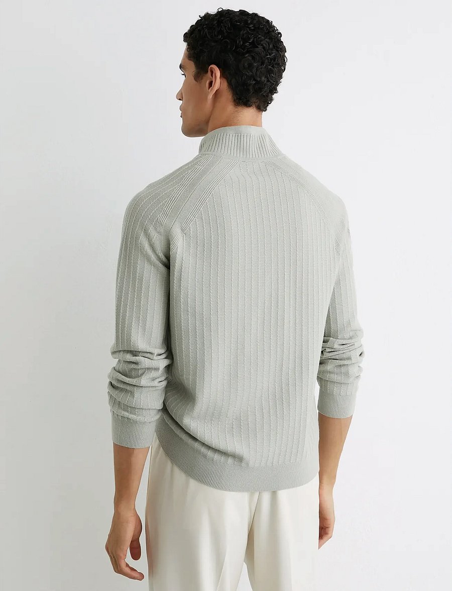 Reiss - ALDERSHOT - half zip - sage green - 2
