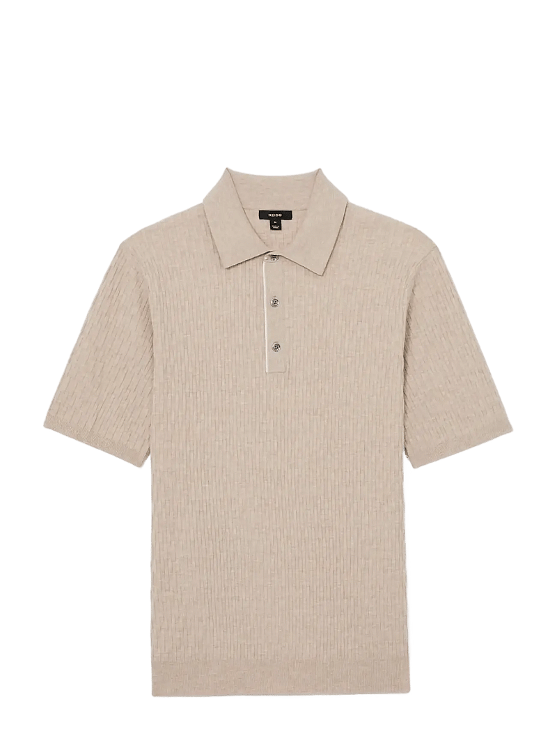 Reiss - ERA - kortærmede poloer - oatmeal brown - 1