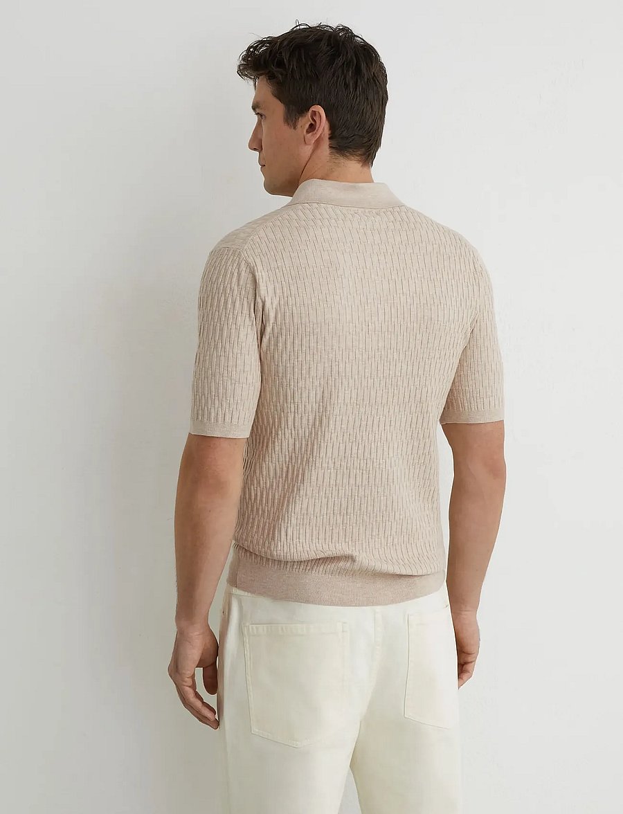 Reiss - ERA - kurzärmelig - oatmeal brown - 2