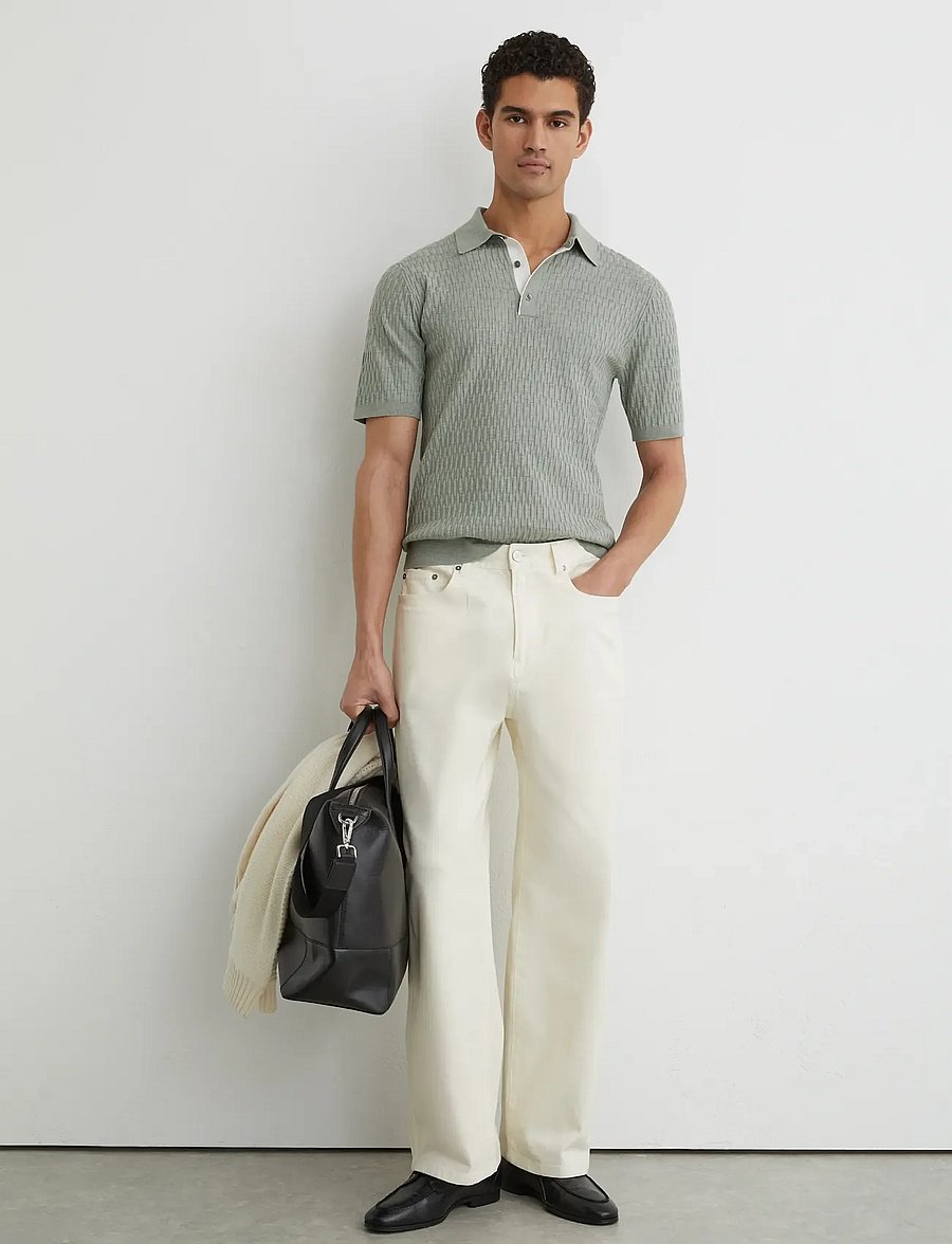 Reiss - ERA - kurzärmelig - soft sage - 3