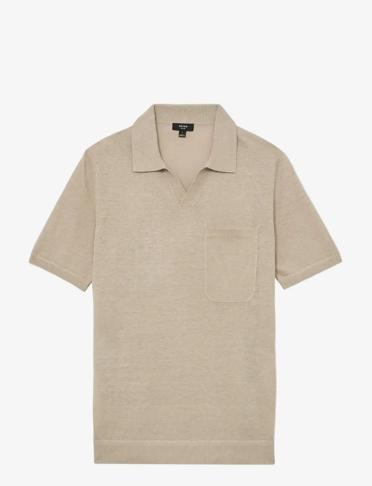 Reiss - FAIRMONT - geweven polo's - beige - 1