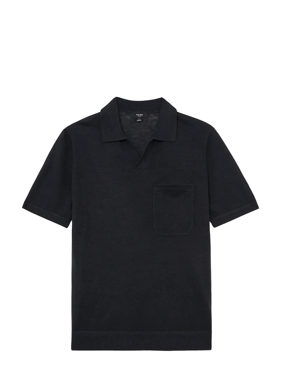 Reiss - FAIRMONT - langärmlige strick-polohemden - navy - 1